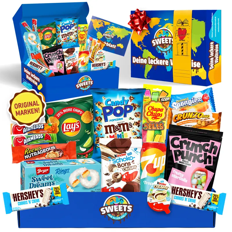 Amerikanische Süßigkeiten Box XL - Leckere USA Snacks von Sweets aus aller Welt