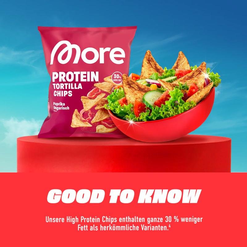 More Nutrition Protein Tortilla Chips - High Protein Chips mit 32 g Protein und voller Ballaststoffe - Image 3